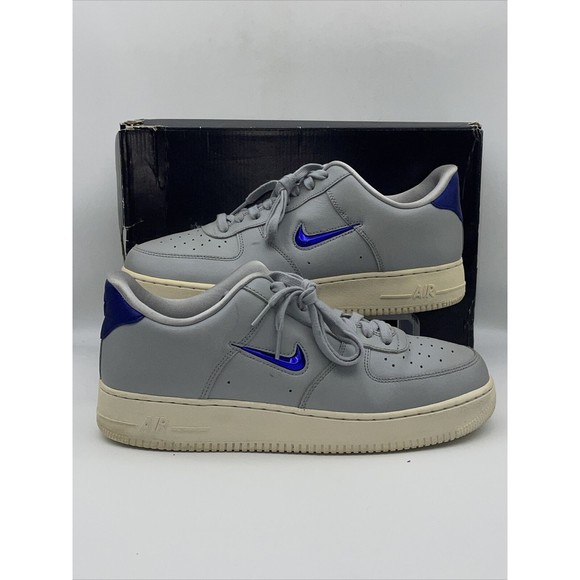 NIKE  AIR FORCE 1 07 LV8 LTHR  Air Force Leather   Gray   AJ9507 002 Men Size 11 - Picture 2 of 10